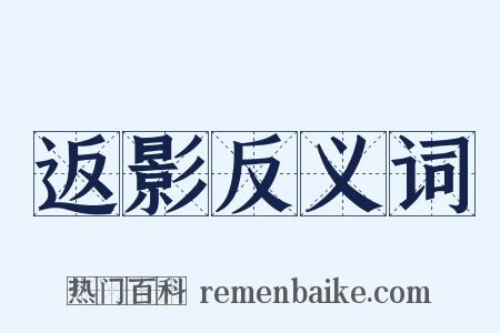返影反义词是什么意思的图片
